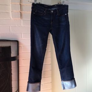 AG Stevie cuff cropped jeans